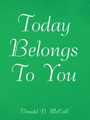 cover image of Today Belongs to You